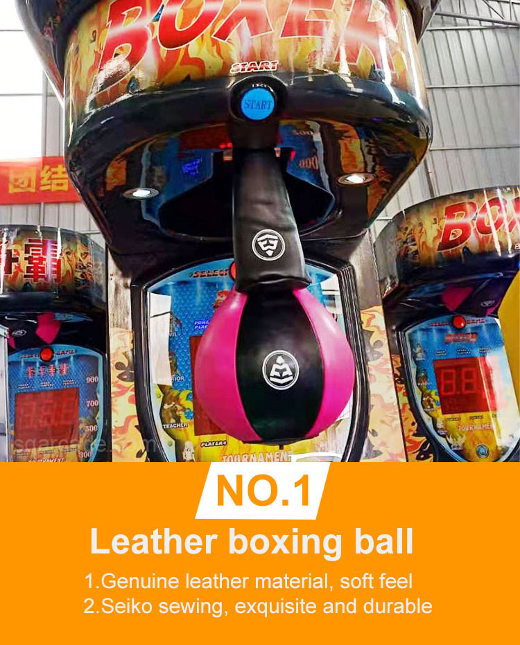 Electronic Amusement Operated Coin Kid Adult Stress Relief Kicking Game Machine Punch Arcade Boxing Game