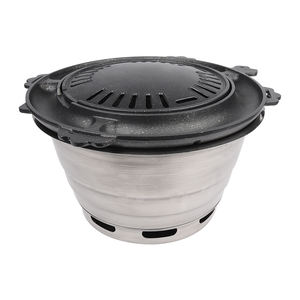 PINNOVO-Parrilla <span class=keywords><strong>de</strong></span> carbón para barbacoa, mesa <span class=keywords><strong>de</strong></span> barbacoa coreana personalizada, malla <span class=keywords><strong>de</strong></span> acero inoxidable para asar <span class=keywords><strong>carne</strong></span>, restaurante - Product Image 1