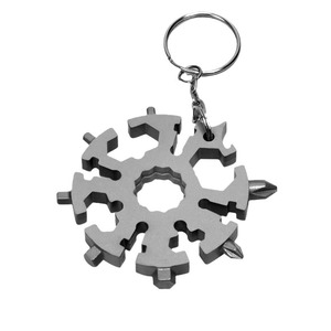 Jeu de clés multifonctions 20-en-1 en forme de flocon de neige, tournevis EDC, outil portable d'extérieur, acier au carbone - Product Image 5