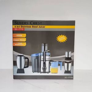 Blender électrique de haute qualité <span class=keywords><strong>Silver</strong></span> <span class=keywords><strong>Crest</strong></span> pour usage domestique, blender à fruits 2L, 5 en 1, smoothies, <span class=keywords><strong>presse</strong></span>-agrumes, 3 vitesses, blender en verre - Product Image 4