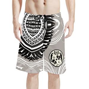 カスタムパシフィックアイランドスタイルメンズショートパンツKosrae Marshallプリントドローストリングメンズショーツビーチスポーツカジュアルに適しています - Product Image 3