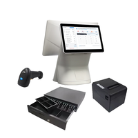 Procesador de doble núcleo de 15,6 pulgadas Almacenamiento de 32GB Wi-Fi 6 Sistema POS Software Terminal Restaurante Facturación Servicio de hospitalidad POS