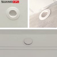 Grille de ventilation ronde à lamelles pour retour d'air intérieur, diffuseur à lamelles inclinées à 45 degrés, grille de ventilation de plafond pour CVC