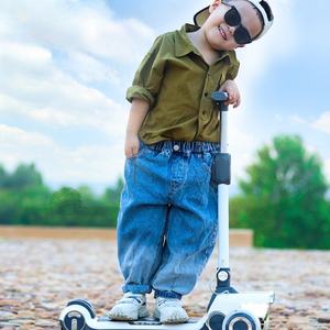 Scooter elettrico per bambini 3-10 <span class=keywords><strong>anni</strong></span> <span class=keywords><strong>2</strong></span> Kg to100 Kg Multi-funzionale tre ruote Scooter PU - Product Image 5