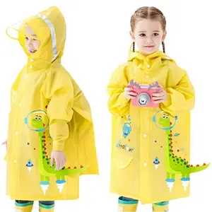 Cartoon raincoat for kids Outdoor Sports waterproof Animal cute Rain coat children go to school poncho