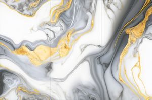 Piastrelle da Pavimento in Gres Porcellanato Effetto Marmo Placcato Oro Lucido 600x1200mm per Interni Casa e Soggiorno - Product Image 3