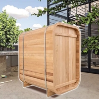Sauna traditionnel portable 1-2 personnes, extérieur, vapeur sèche et humide, jardin, vente flash