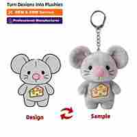 minimale de commande prix d'usine délai de livraison rapide cadeaux promotionnels porte-clés en peluche personnalisé