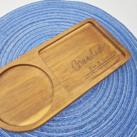 Plateau marocain personnalisé en bois thé et biscuit planche à café en bois
