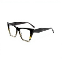 Montures de lunettes optiques œil de chat en acétate, montures de lunettes de vue à monture complète, lunettes de prescription en acétate pour femmes, usage quotidien