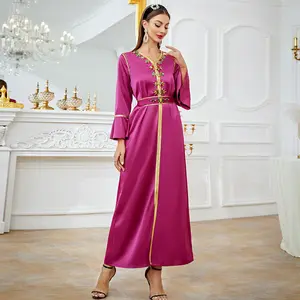 للبيع المباشر من المصنع فستان إسلامي للعيد في دبي للنساء والعبايات فستان إسلامي