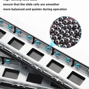 Glissières de tiroir escamotables pour porte battante de meuble de cuisine, avec rail dissimulé pour four - Product Image 3
