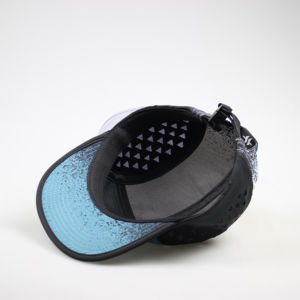 Topi olahraga 5 Panel, topi berkemah 5 Panel, topi hujan, lubang potong Laser untuk kegiatan luar ruangan dengan Tag kustom Logo 100% nilon dewasa pria - Product Image 5