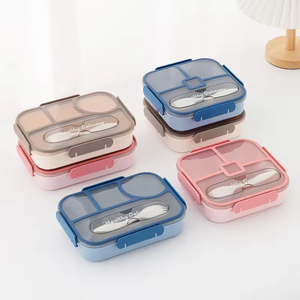 Compartment Bento <b>Box</b> Safe Materials Leak-Proof Heatable Eco-Friendly <b>Microwave</b> Freezer Dishwasher Safe - Product Image 4
