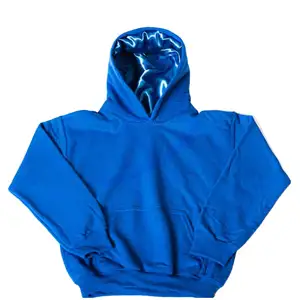 कस्टम 2 टोन Hoodies 80 कपास 20 पॉलिएस्टर Streetwear सेनील पैच मुद्रण Sweatshirt पुरुषों रेशम साटन अटे Hoodies