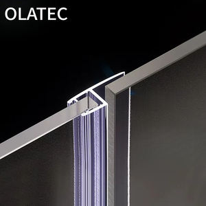 Joint d'étanchéité personnalisé en forme de H pour porte de douche pliante avec panneaux en verre et caoutchouc PVC, résistant aux hautes/basses températures et imperméable - Product Image 1