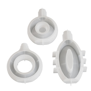 Juego de moldes de silicona geométricos minimalistas para resina epoxi, hormigón, cemento, yeso, decoración de arreglos florales, adornos y donuts DIY - Product Image 5