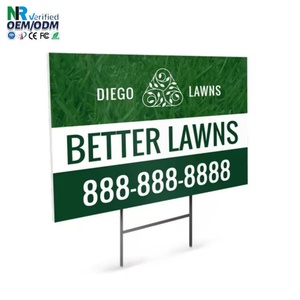 Servicio de Corte e Impresión UV para Decoración de Letras de Cumpleaños en Plástico Corrugado PP, Resistente al Agua para Exteriores, para Publicidad en Césped - Product Image 1