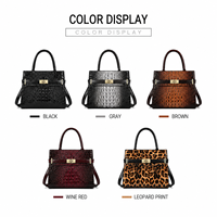Luxe Premium Designer PU Leder Casual Tote Handtas Krokodillenprint Gouden Gespsluiting Waterdichte Schoudertas Groothandel OEM ODM