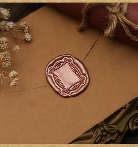 Meilleur <span class=keywords><strong>prix</strong></span> série de frontières rétro cadre photo de style européen motifs rétro tête de <span class=keywords><strong>timbre</strong></span> de sceau de cire - Product Image 4