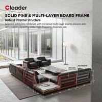 Ensemble de sièges de direction modernes en cuir véritable grainé, canapé de bureau en cuir, mobilier de bureau moderne