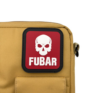 FUBAR Terribile Patch Luminosa a Forma di Teschio Distintivo Morale Spilla 3D Resistente all'Acqua in PVC Ecologico Morbido per Zaino - Product Image 2