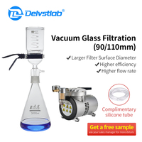 Filtre à noyau de sable Delvstlab pour verrerie de laboratoire, filtration de bactéries en laboratoire chimique, 5000 ml, verre fritté