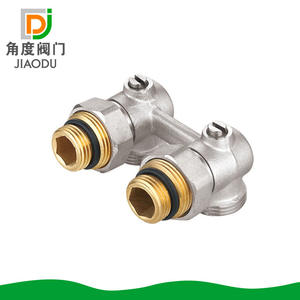 Vanne de régulation de chauffage en laiton nickelé universelle domestique et internationale, directement de l'usine, avec union à filetage externe - Product Image 4