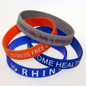 Las Pulseras de Silicona para Elecciones de Filipinas Más Baratas y de Alta Calidad, Personalizadas con Impresión de Logotipo en 2 Colores, Segmentos de Colores de 1/2 Pulgada - Product Image 2