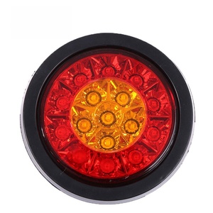 Venta al por Mayor de Nuevas Luces LED Rojas y Amarillas de 4 Pulgadas, 700lm, 12V, 16 LED, Luces Traseras, de Freno y Direccionales para Remolques, Ajuste Universal, 1 Año de Garantía - Product Image 2