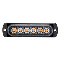 Nouveau phare de camion à LED 6 lumières IP67 18W, lumière stroboscopique rouge 12V