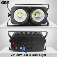 Projecteur LED extérieur 2x100W IP65 3200K/5600K CW WW 2-en-1 pour scène et public, Ra90, pour événements et spectacles en extérieur