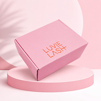 Boîte d'expédition en papier rose personnalisée en gros pour l'emballage de sérums cosmétiques, de kits de soins de la peau et de coffrets cadeaux beauté