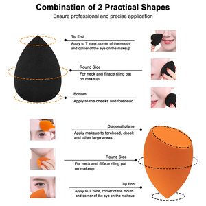 Éponge de maquillage cosmétique de beauté de maquillage de visage doux sans Latex professionnel pour les outils de maquillage du visage liquide de <span class=keywords><strong>poudre</strong></span> - Product Image 5