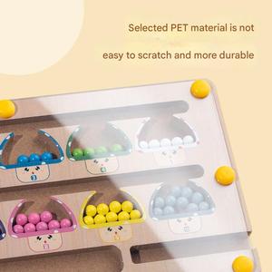 Labyrinthe de perles en <span class=keywords><strong>bois</strong></span> unisexe pour enfants, éveil numérique, classification des couleurs, développement cognitif - Product Image 4