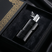 Flacon de parfum de luxe de 100 ml inspiré des robes de soirée - Contenant de parfum élégant en verre texturé avec embellissement doré