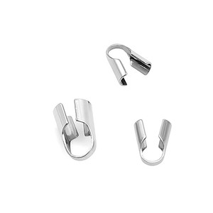 Connecteurs à sertir en acier inoxydable 304, clips de fixation pliables pour extrémités de colliers/bracelets, accessoires de <span class=keywords><strong>fabrication</strong></span> de bijoux DIY - Product Image 4
