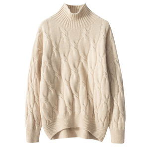 <span class=keywords><strong>2022</strong></span> nouveau style automne <span class=keywords><strong>hiver</strong></span> 100 pur cachemire femmes chandails pulls solide casual épais - Product Image 1