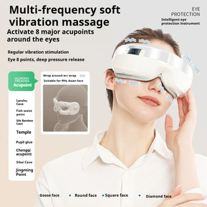 Equipo de masaje de acupuntura de diseño de moda Insertar-Conexión de música Presión de aire Ojos Calefacción Compresión Masajeador de ojos
