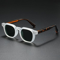 Nouvelles Lunettes de Soleil Polarisées 2026 Monture Carrée Complète en Acétate Tendance Rivets Mode Homme Femme Style Européen Sports de Plein Air