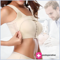Soutien-gorge correcteur de posture post-chirurgie pour femme, avec fermeture avant et maintien mammaire