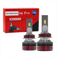 Nuevo Sistema de Iluminación LED para Automóvil de 120W, Bombillas de Aluminio H11 de 6500K para Faros Delanteros, Ajuste Universal