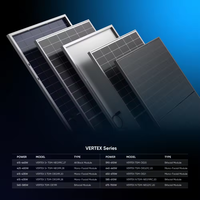 Trina Vertex S + TSM-NEG9R.28 425w 430w 435w 440w 445w 450w panneaux solaires double verre monocristallin noir complet usage domestique