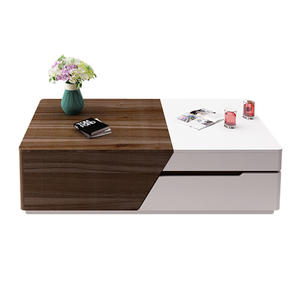 Modern Coffee <b>Table</b> with Storage Lift Top Center <b>Table</b> 2 Drawers - Product Image 3