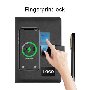 2026 2025 thiết kế mới Bộ Quà Tặng không dây sạc điện ngân hàng Tạp Chí máy tính xách tay notepad Nhật Ký với số khóa hoặc Khóa vân tay - Product Image 2