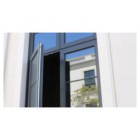 Ventanas de Aluminio Personalizadas con Marco para Villa de Lujo, Gran Tamaño, Vista Panorámica, Fachada de Vidrio Fijo