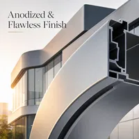 Profils en aluminium courbés anodisés pour l'architecture |   Tuyaux et canaux courbés sur mesure pour façades