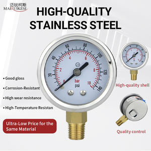 Manómetro <span class=keywords><strong>de</strong></span> Presión Seco <span class=keywords><strong>de</strong></span> Alta Precisión con Diseño sin Glicerina, Tipo Dial, 10, 16, 25, 40, 60, 100, 160, 250, 400 bar - Product Image 5