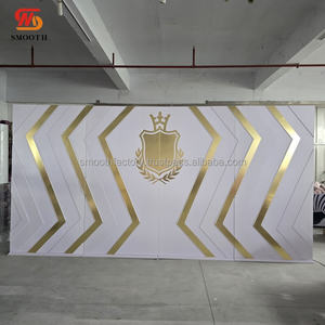 SMOOTH Large Luxury Wedding Hall Stage Backdrop Wall LED <b>Arch</b> Acrylic Backdrop <b>for</b> Wedding <b>Decor</b> - Product Image 2
