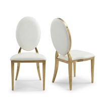 Chaises de banquet empilables et interchangeables en acier inoxydable de haute qualité pour événements de luxe